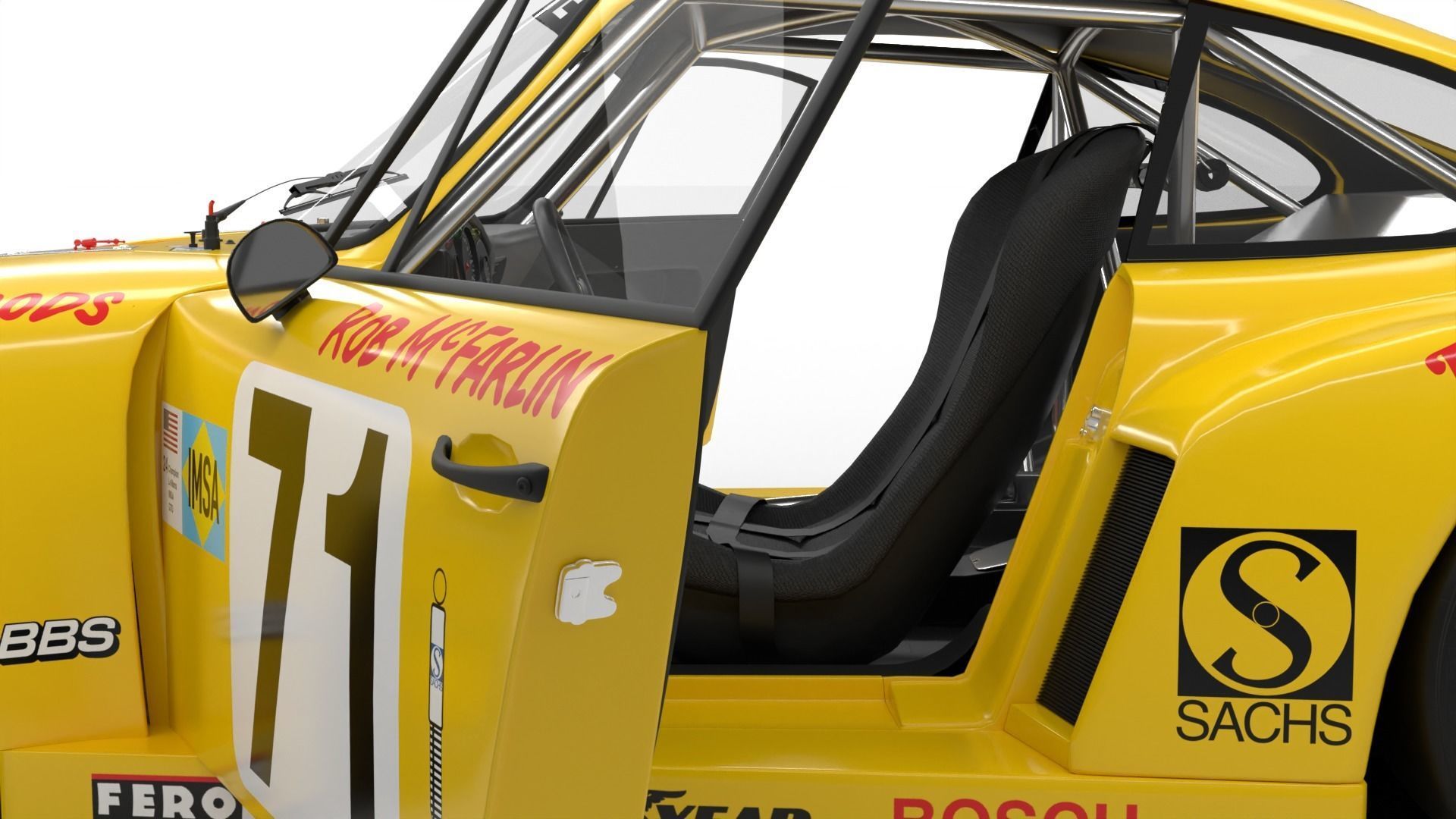 Porsche 935 Le Mans 1979 Barbour Racing HQ 3D model_14