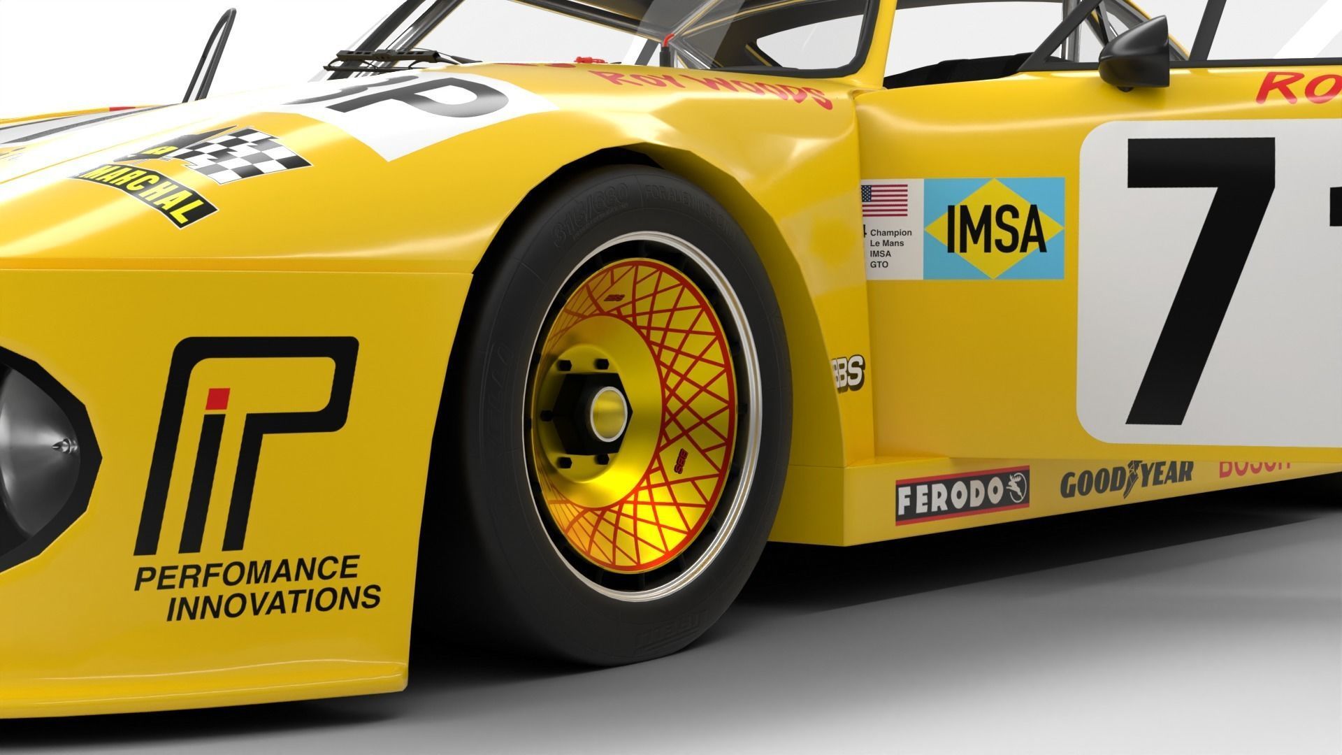 Porsche 935 Le Mans 1979 Barbour Racing HQ 3D model_6