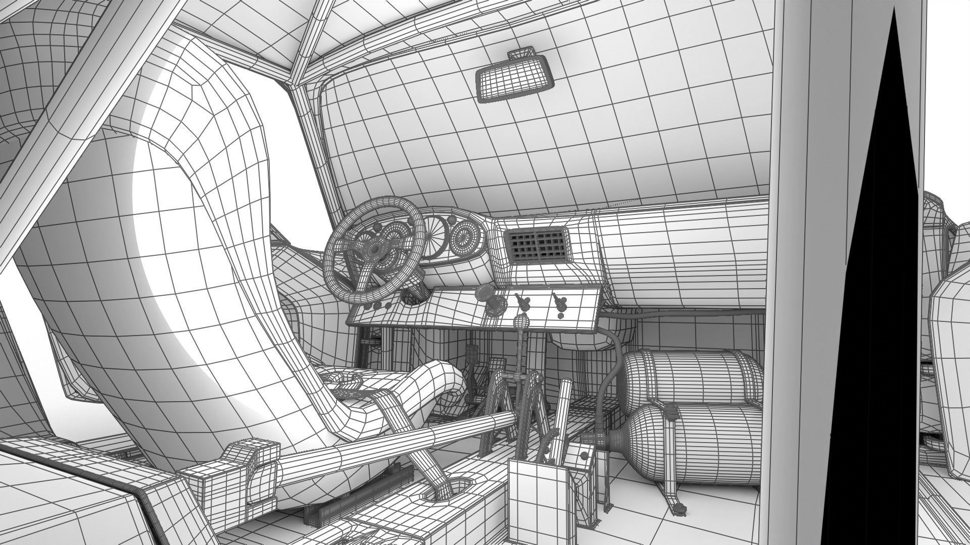 Porsche 935 Le Mans 1979 Barbour Racing HQ 3D model_48