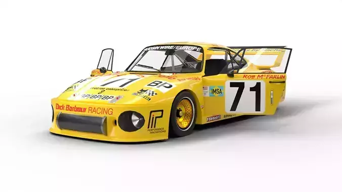 Porsche 935 Le Mans 1979 Barbour Racing HQ 3D model