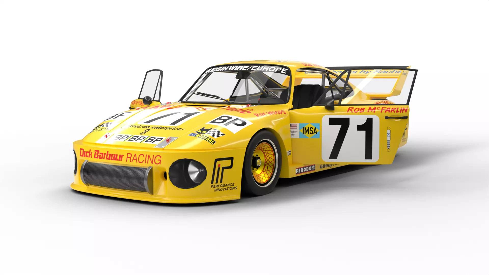 Porsche 935 Le Mans 1979 Barbour Racing HQ 3D model_0
