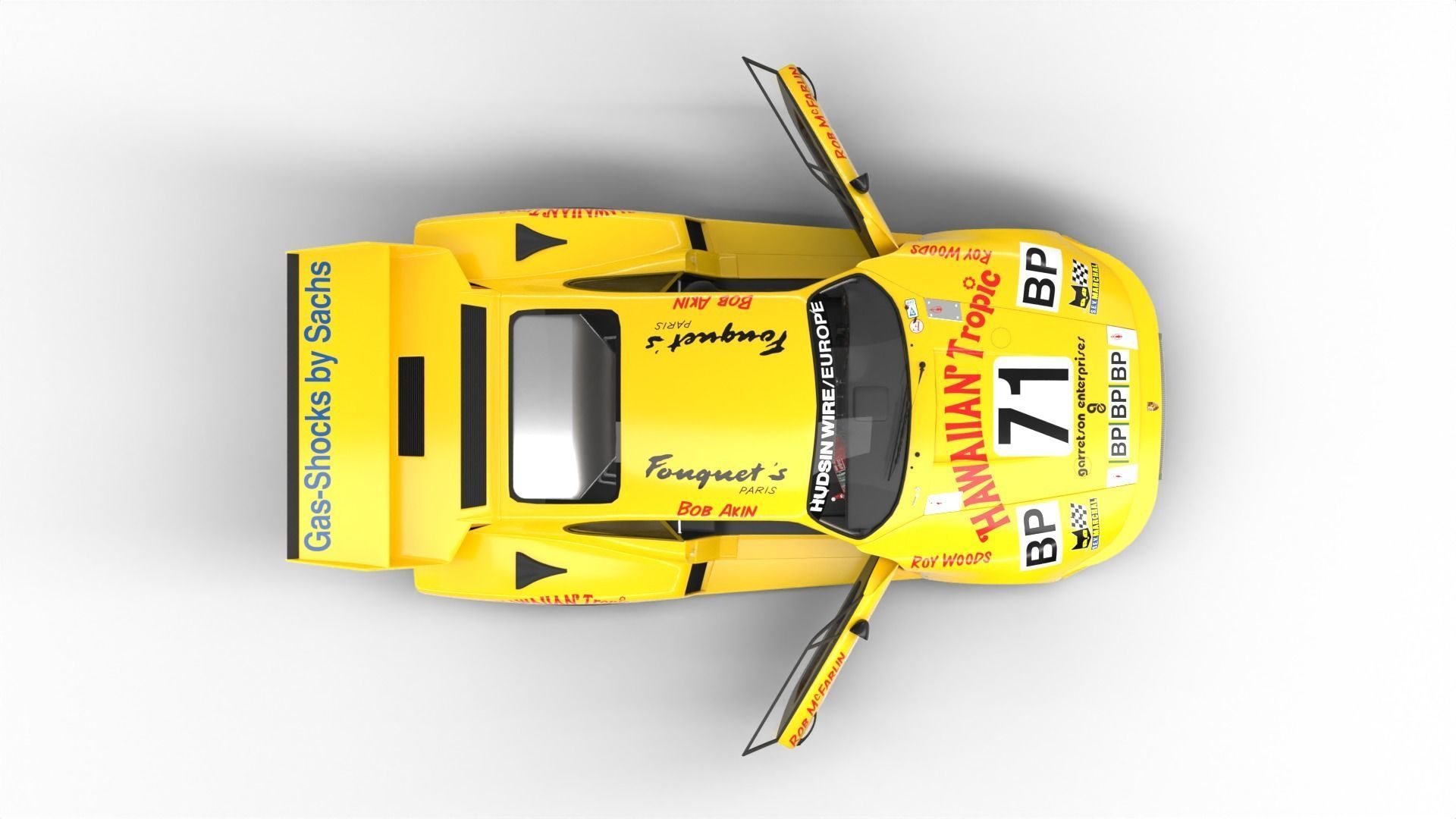 Porsche 935 Le Mans 1979 Barbour Racing HQ 3D model_18