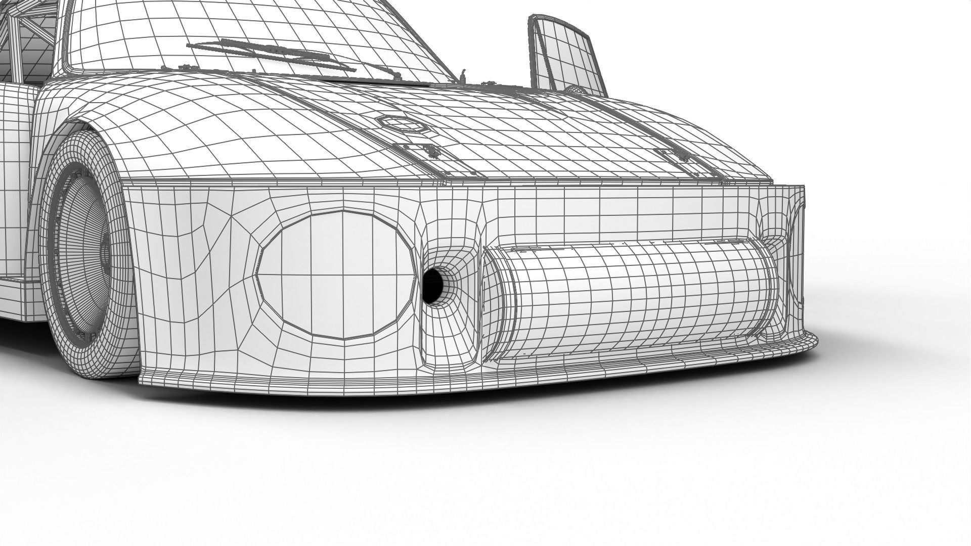 Porsche 935 Le Mans 1979 Barbour Racing HQ 3D model_33