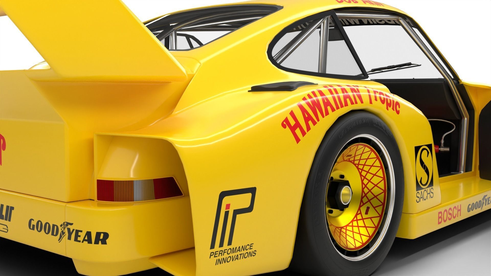 Porsche 935 Le Mans 1979 Barbour Racing HQ 3D model_11