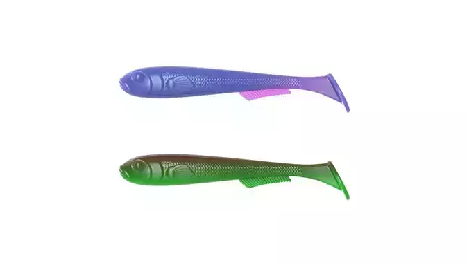 Soft fishing lure - Goby 3D print model