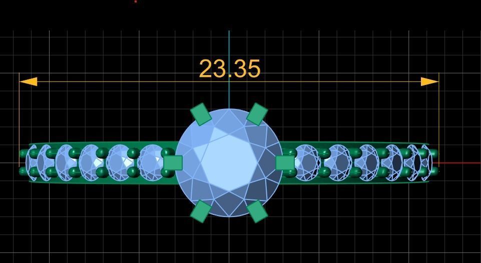 Solitaire Diamond ring 3d Printable Model 3D print model_8