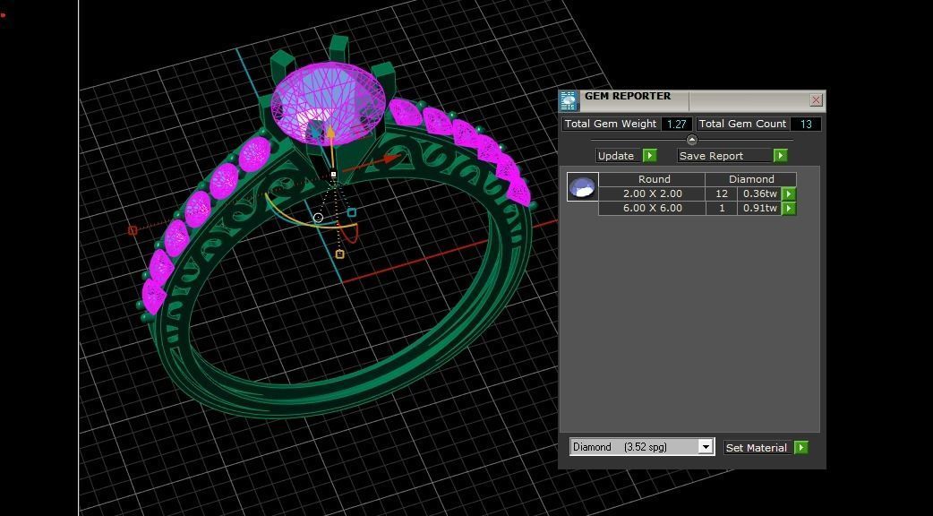 Solitaire Diamond ring 3d Printable Model 3D print model_6