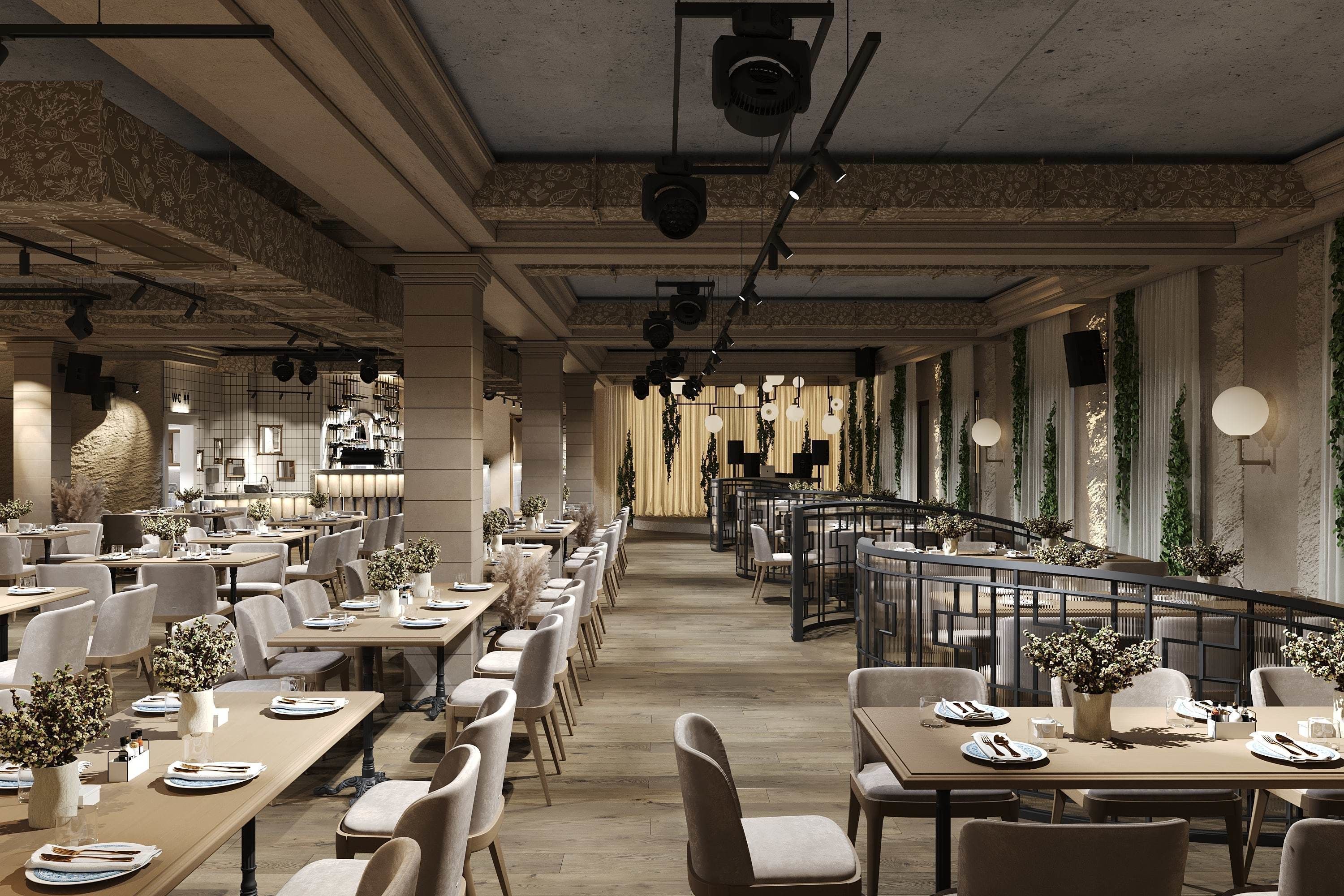 Restaurant 3D model_1