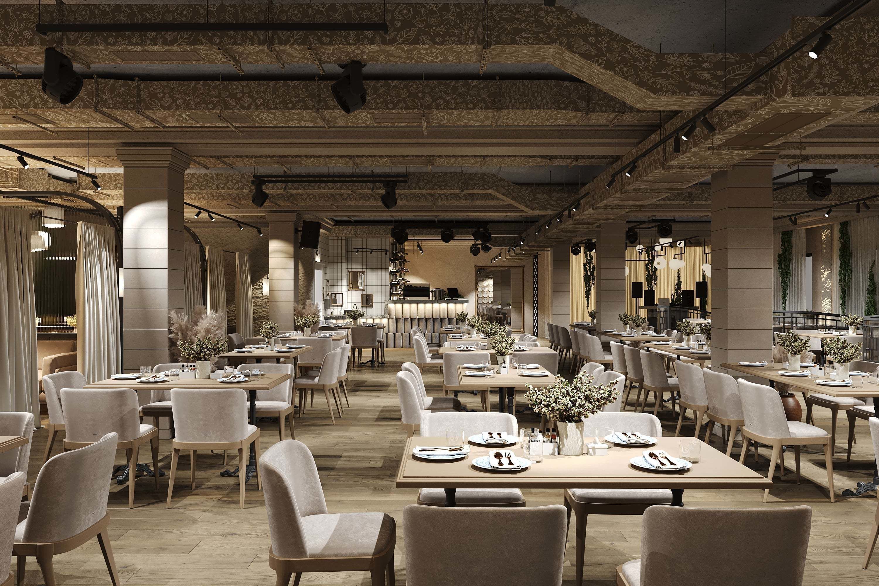 Restaurant 3D model_2