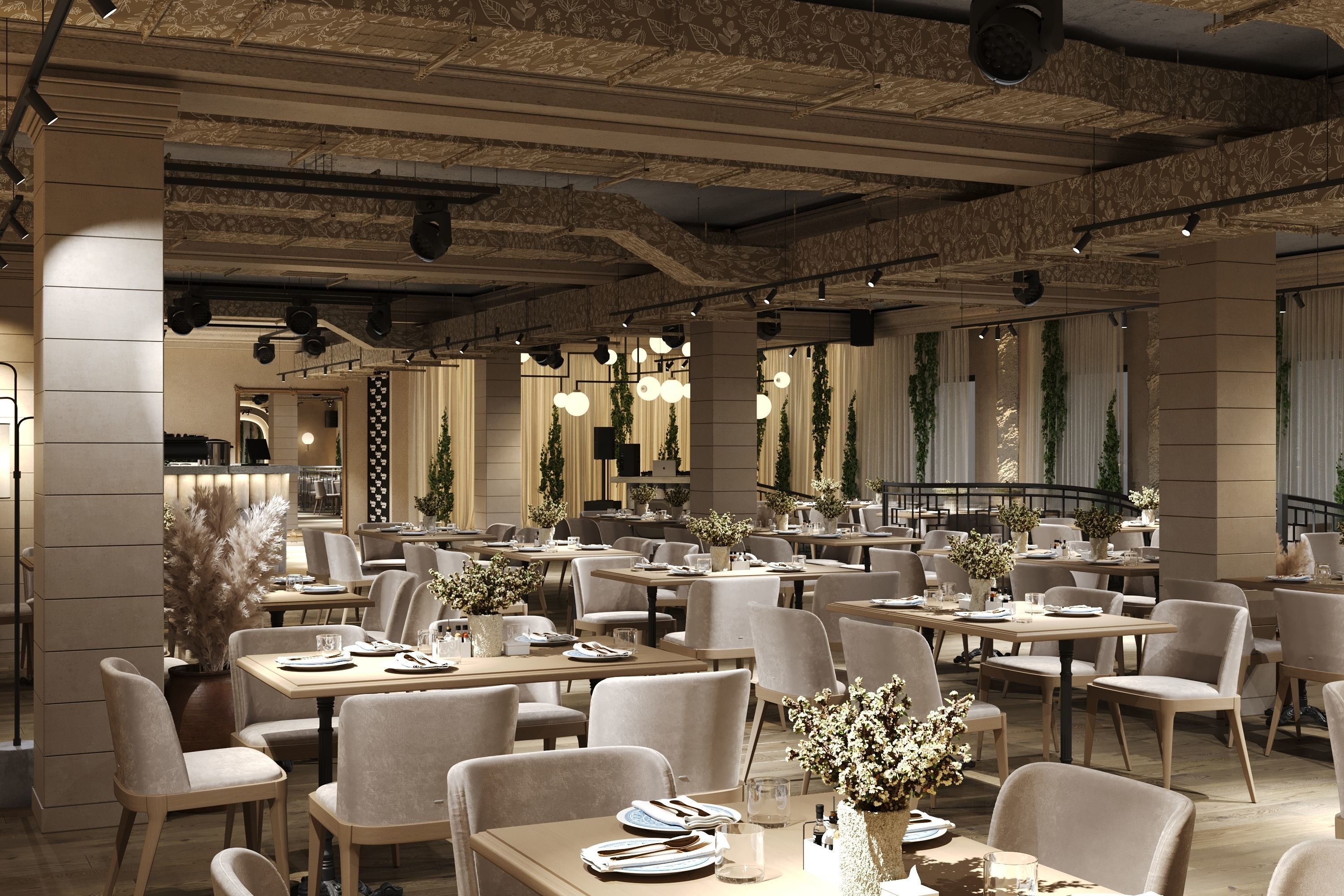 Restaurant 3D model_4