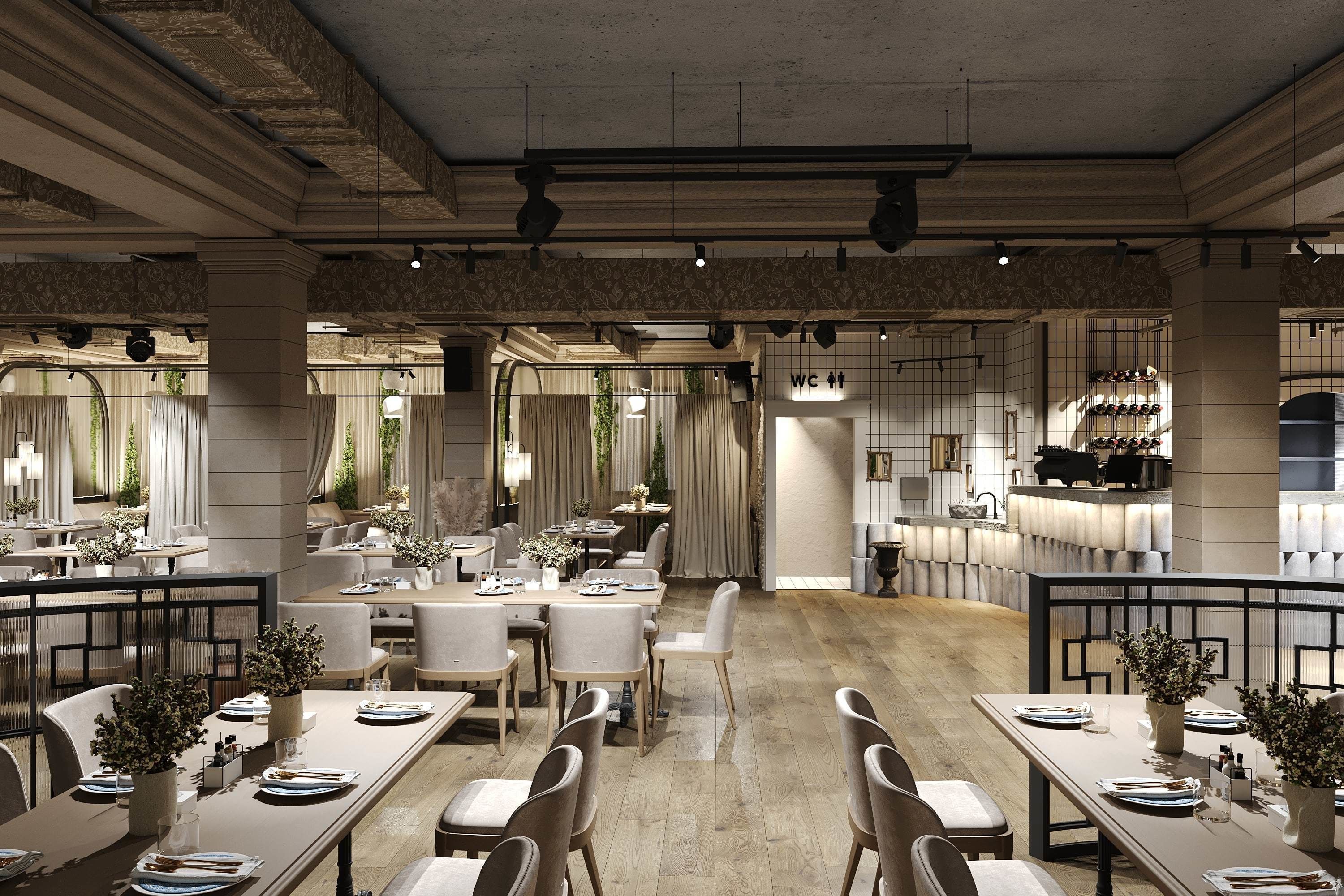 Restaurant 3D model_5