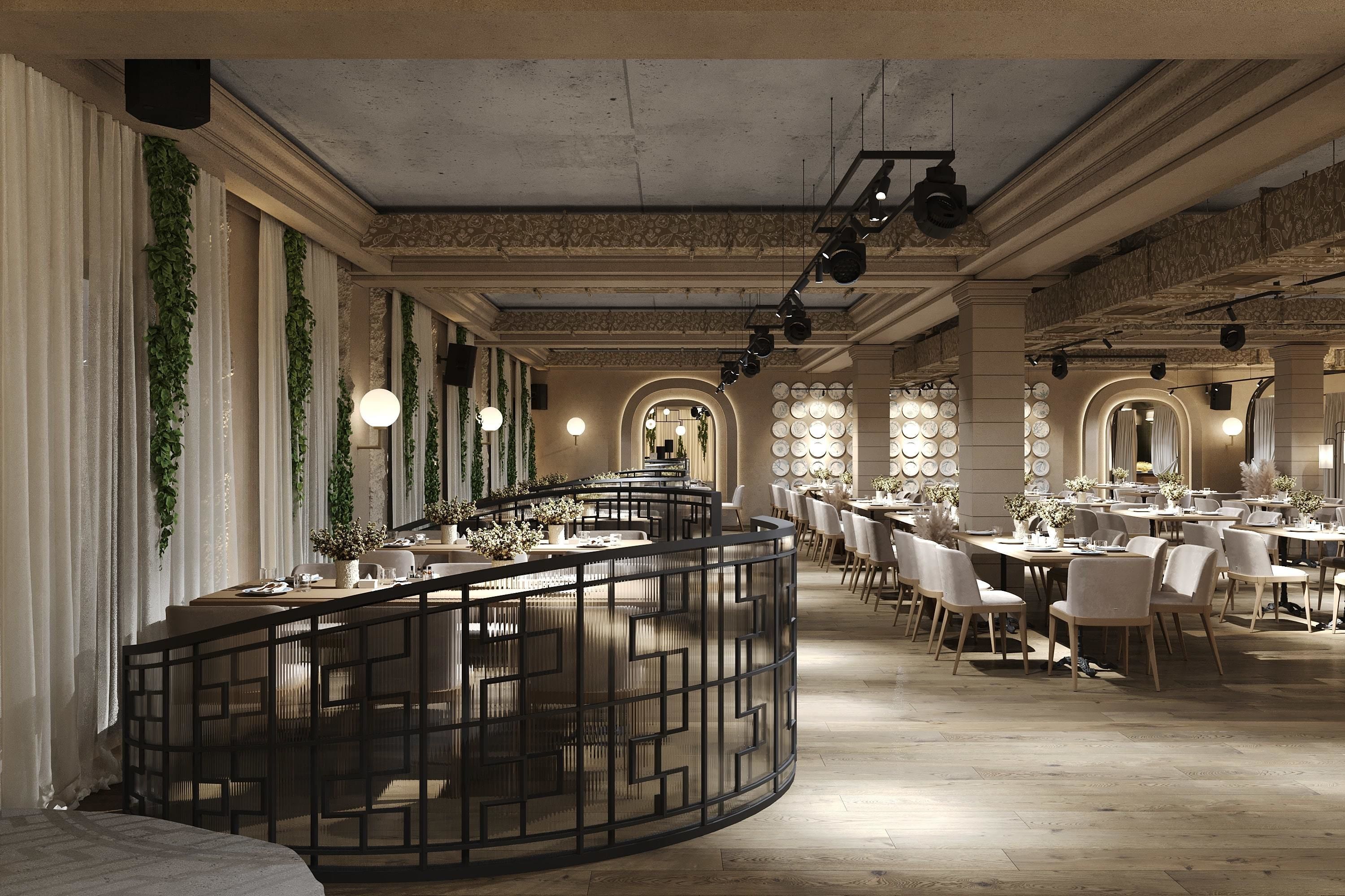 Restaurant 3D model_3