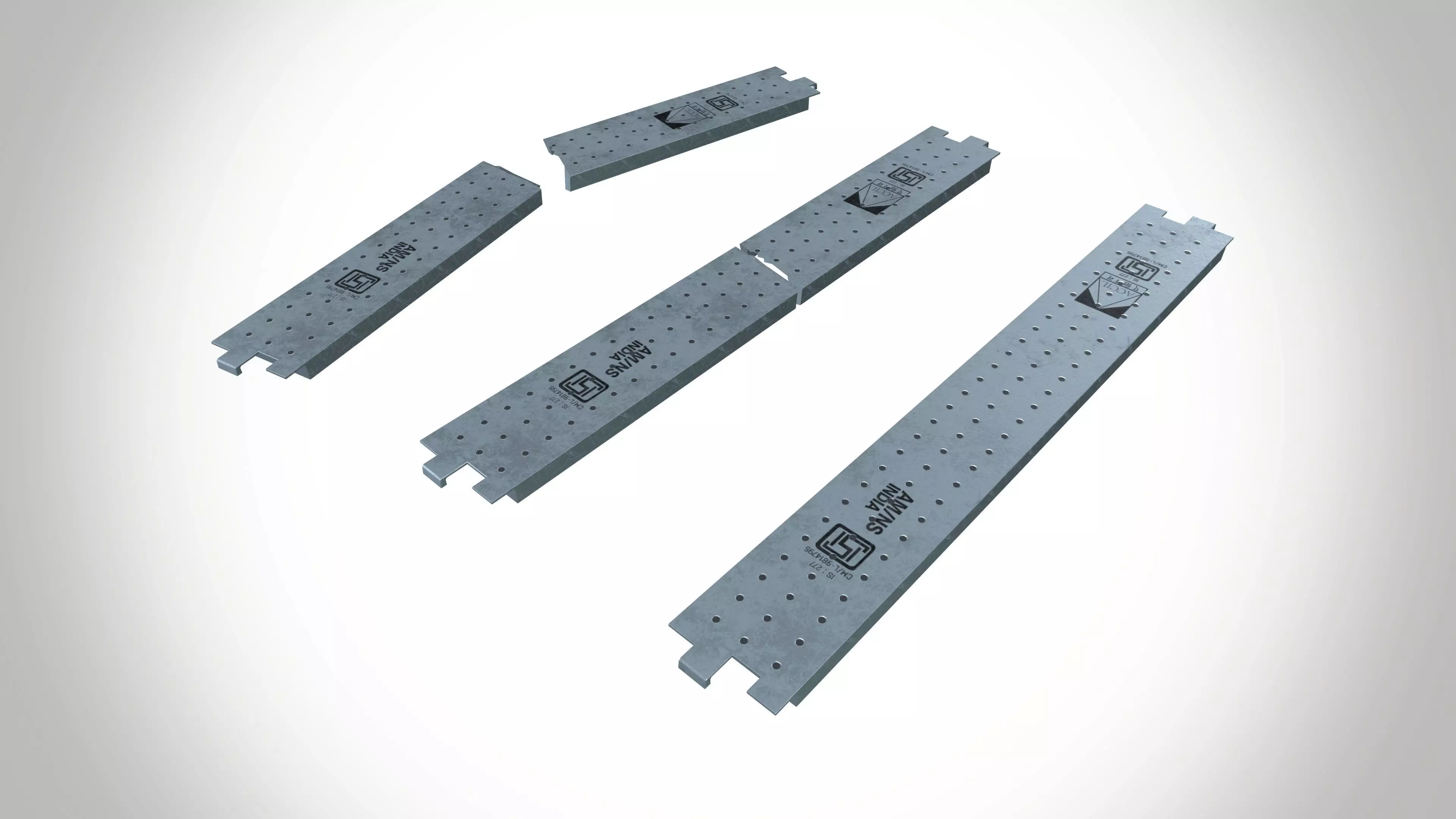 scaffolding plank Low-poly 3D model