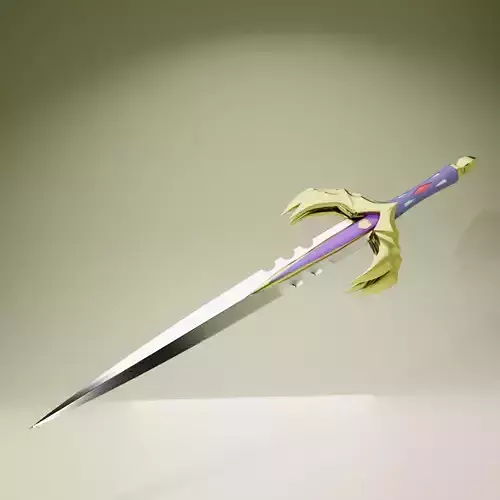 Ascalon Sword from High School DxD - 3D Model for Printing 3D print model