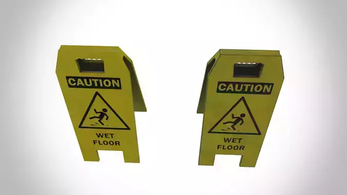 Wet floor sign