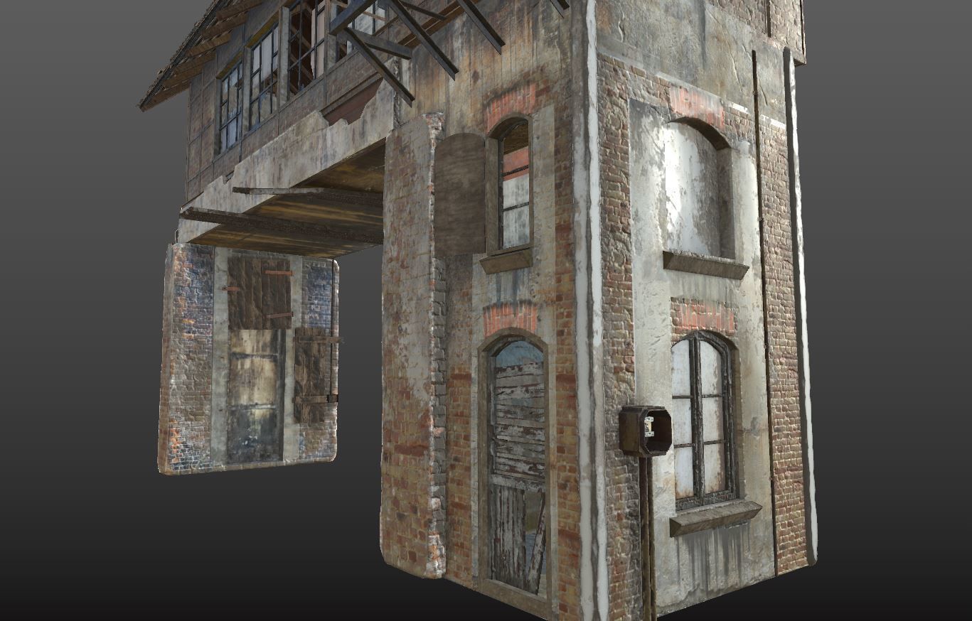 Abandoned Railroad Signal Box 3D model_10