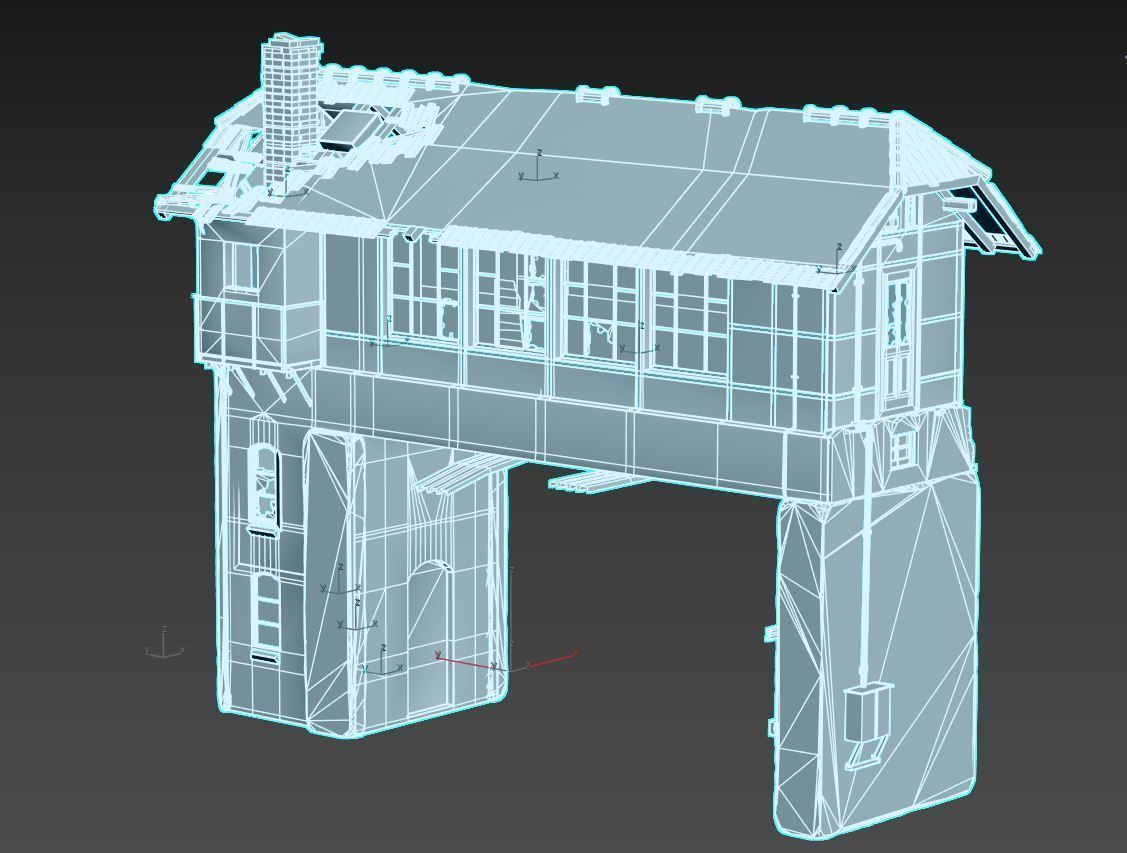 Abandoned Railroad Signal Box 3D model_17