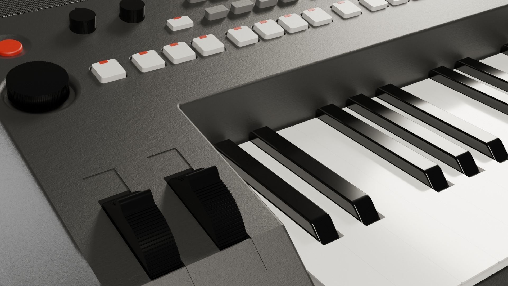 KEYBOARD ORGAN - KEYBOARD YAMAHA PSR-SX600  3D model_3