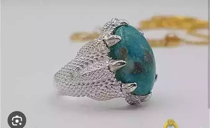 Italian-Style Eagle Paw Gents Ring 3D print model