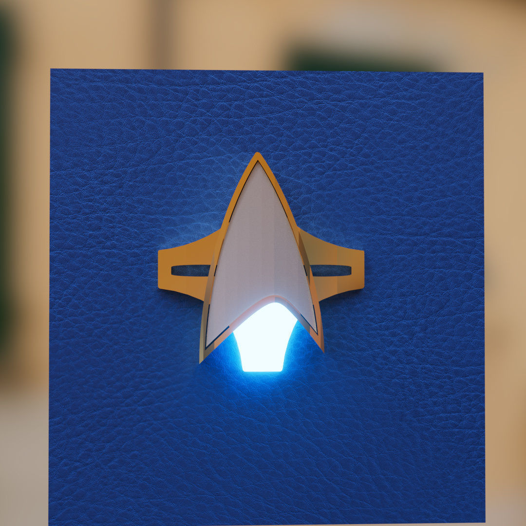 Star Trek Alternative Combadge 3D print model_7