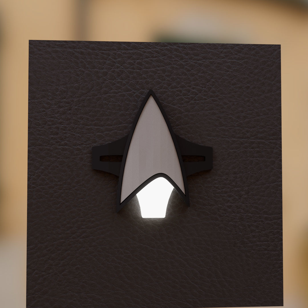 Star Trek Alternative Combadge 3D print model_6