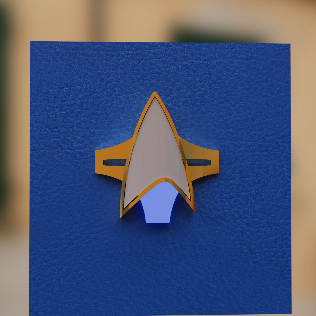 Star Trek Alternative Combadge 3D print model_4