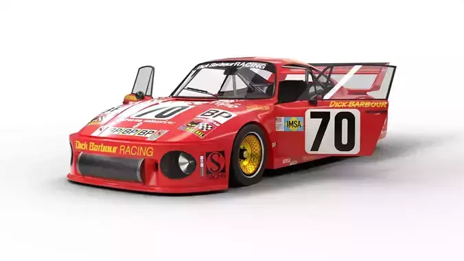Porsche 935 Le Mans 1979 Barbour Racing 2nd Place 3D model