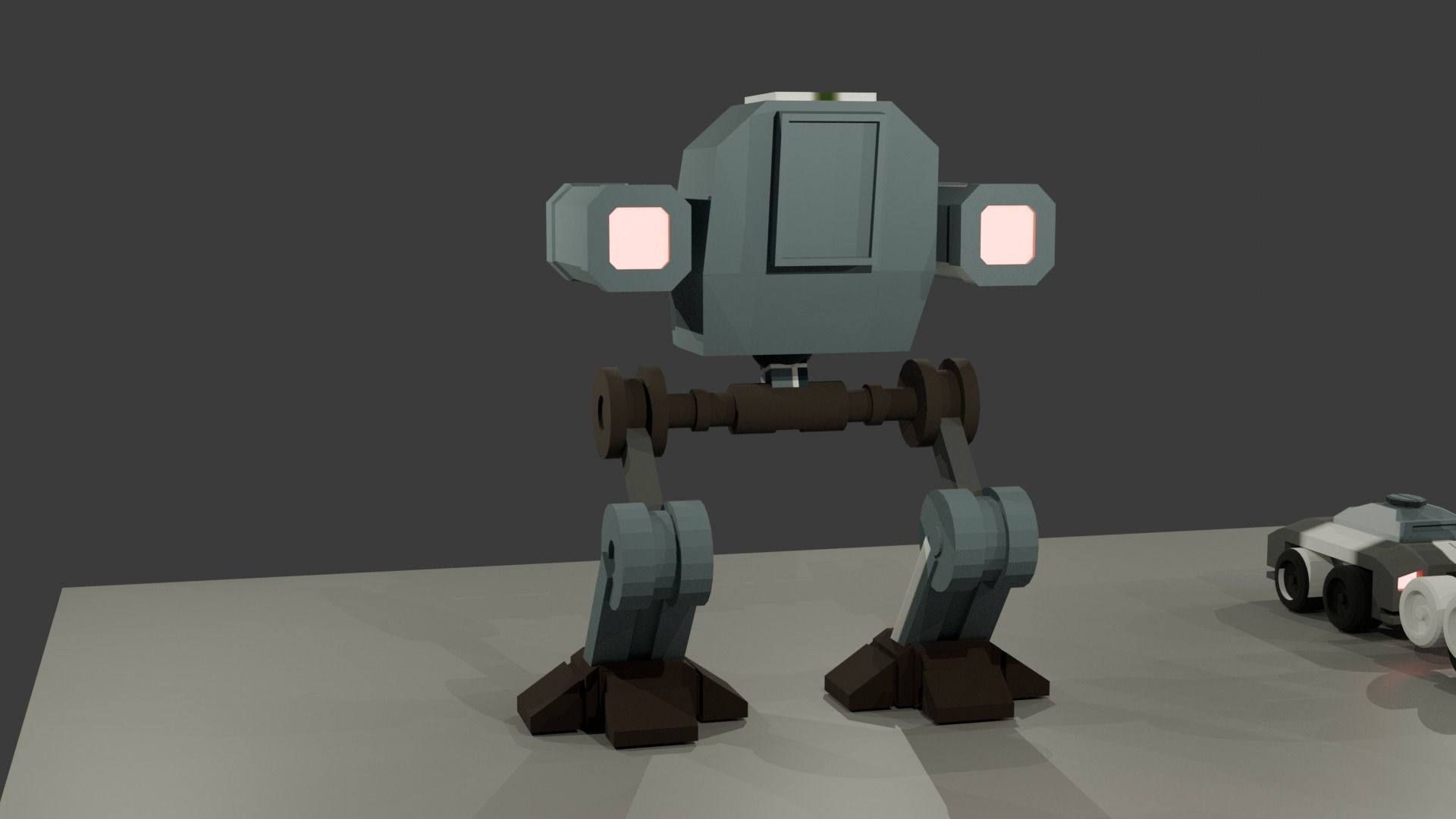 low poly tanks Low-poly 3D model_4