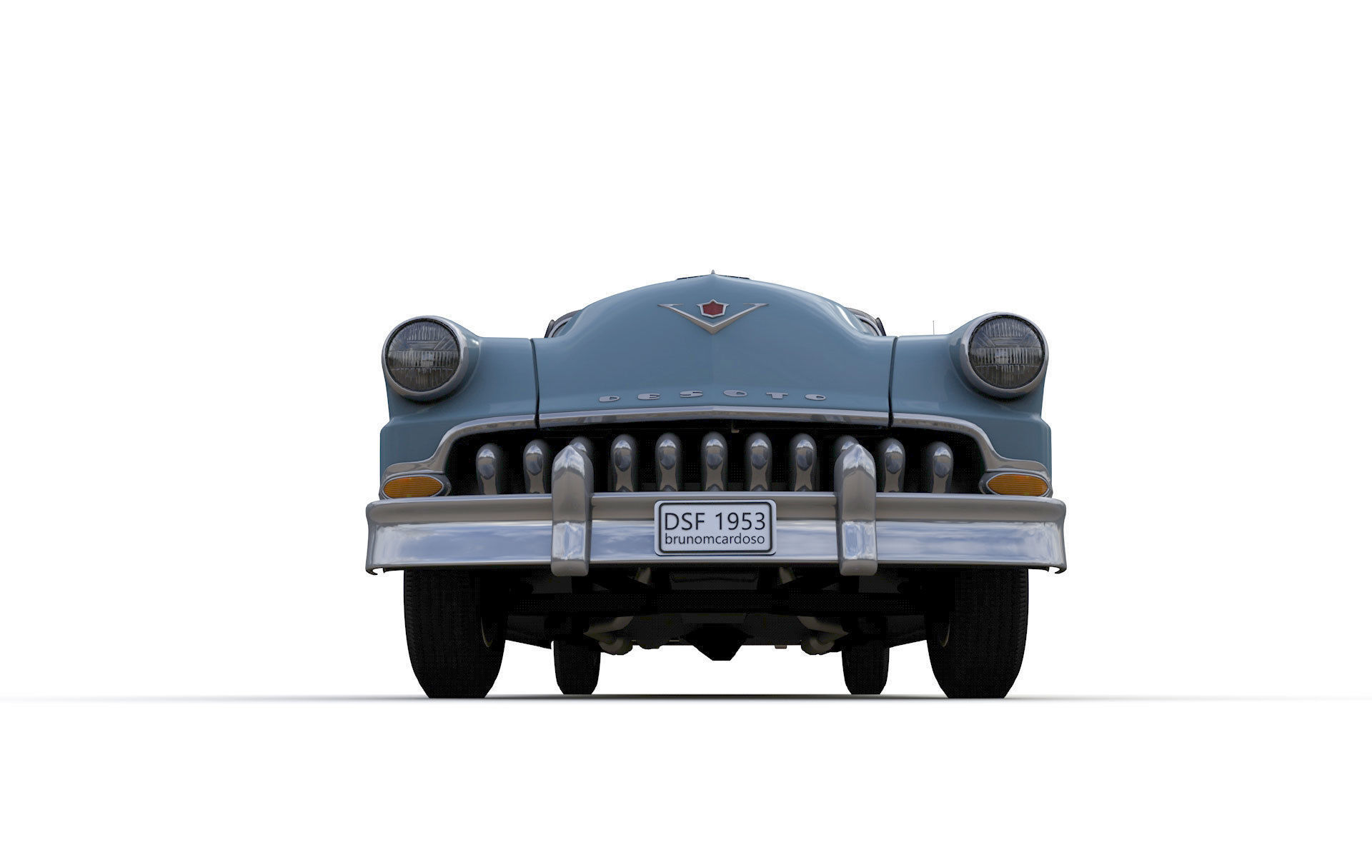 Desoto Firedome Sedan 1953 3D model_14