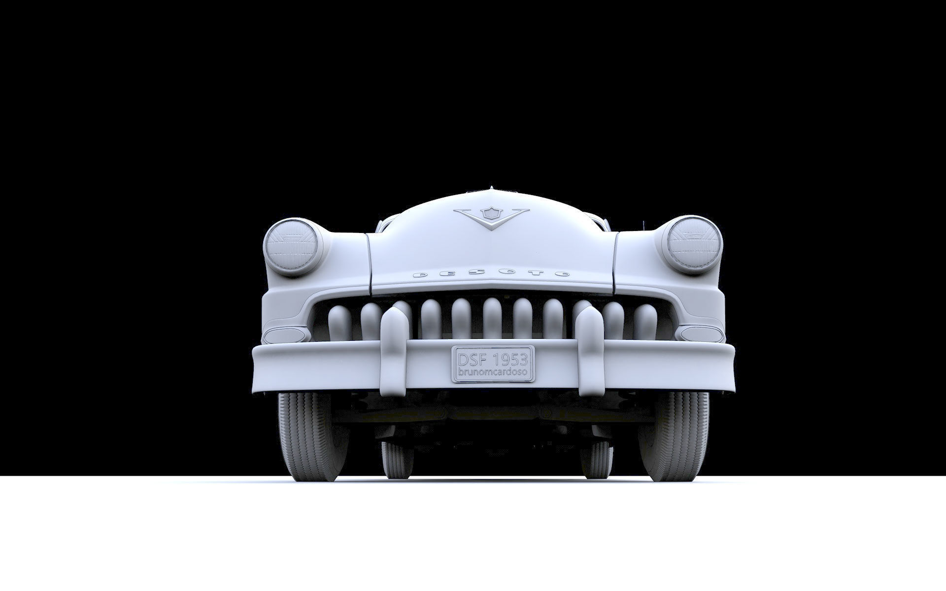 Desoto Firedome Sedan 1953 3D model_17
