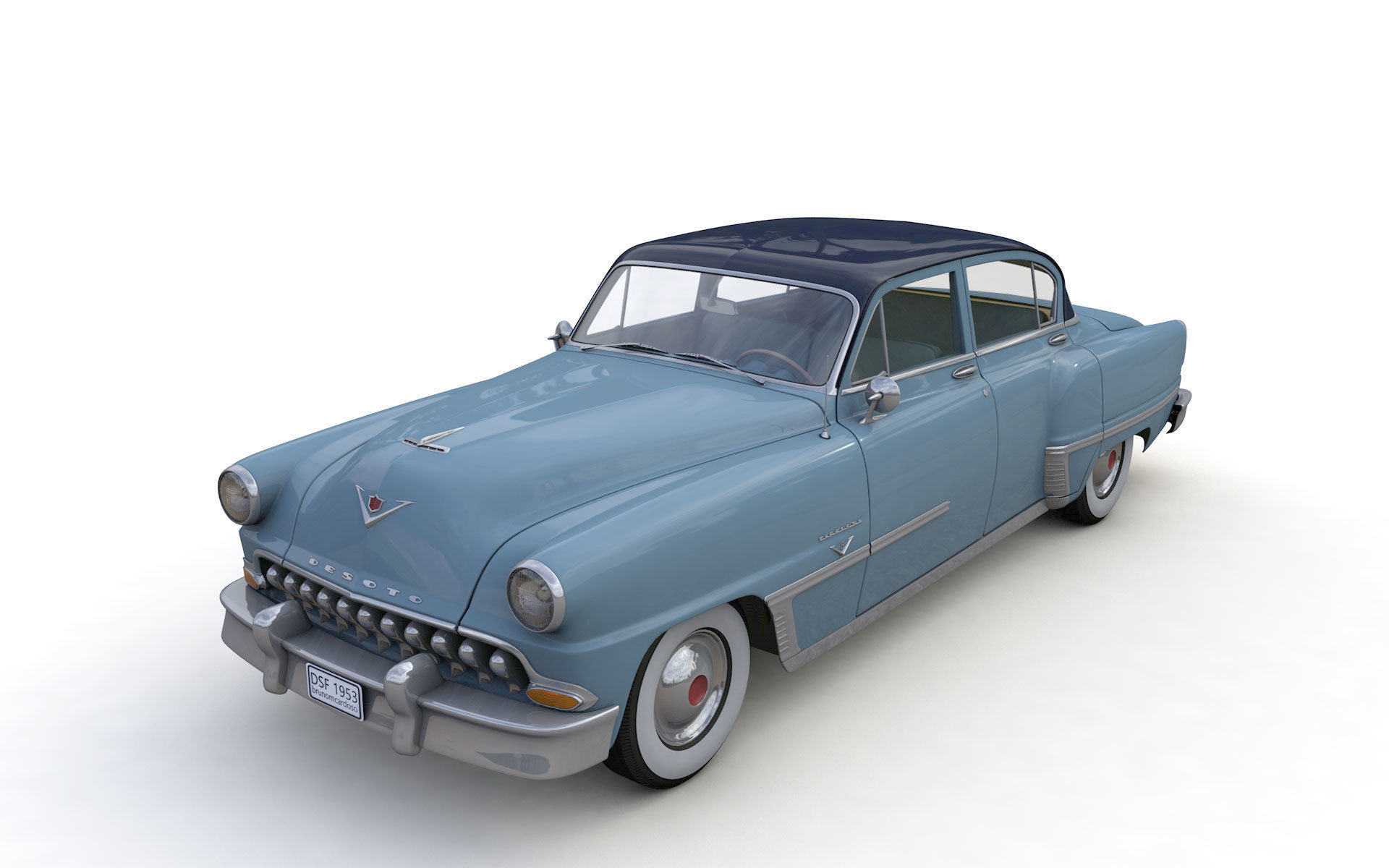 Desoto Firedome Sedan 1953 3D model_3