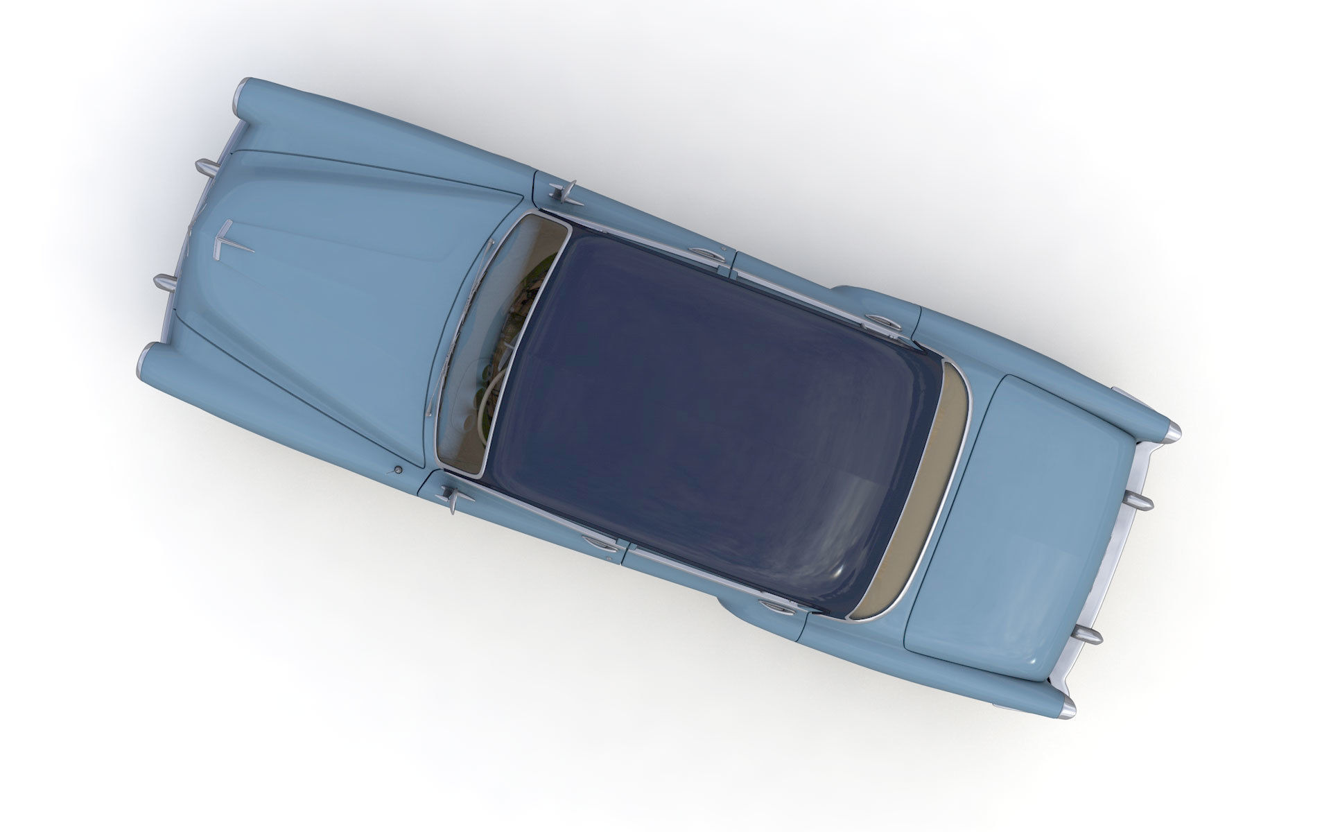 Desoto Firedome Sedan 1953 3D model_5