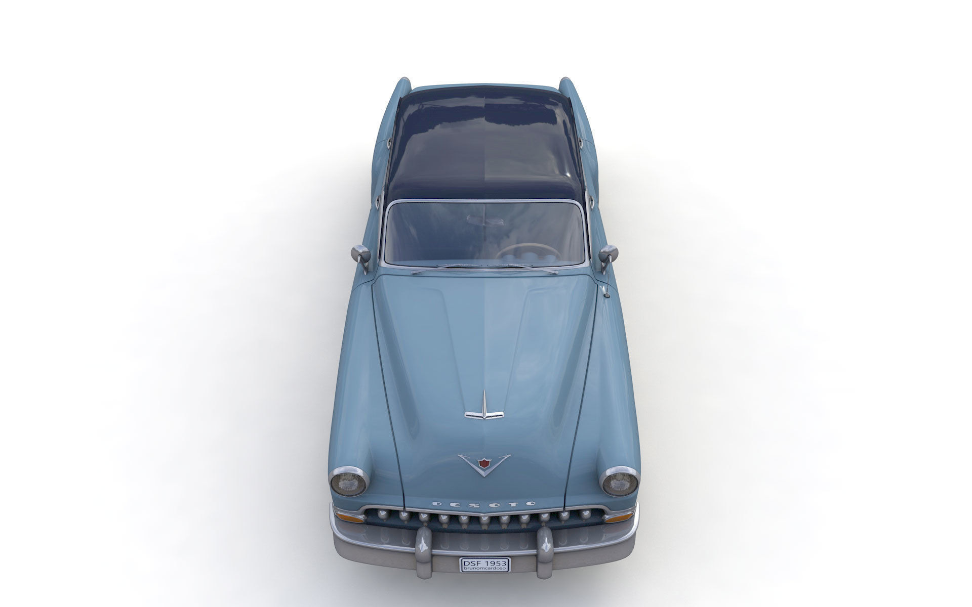 Desoto Firedome Sedan 1953 3D model_4