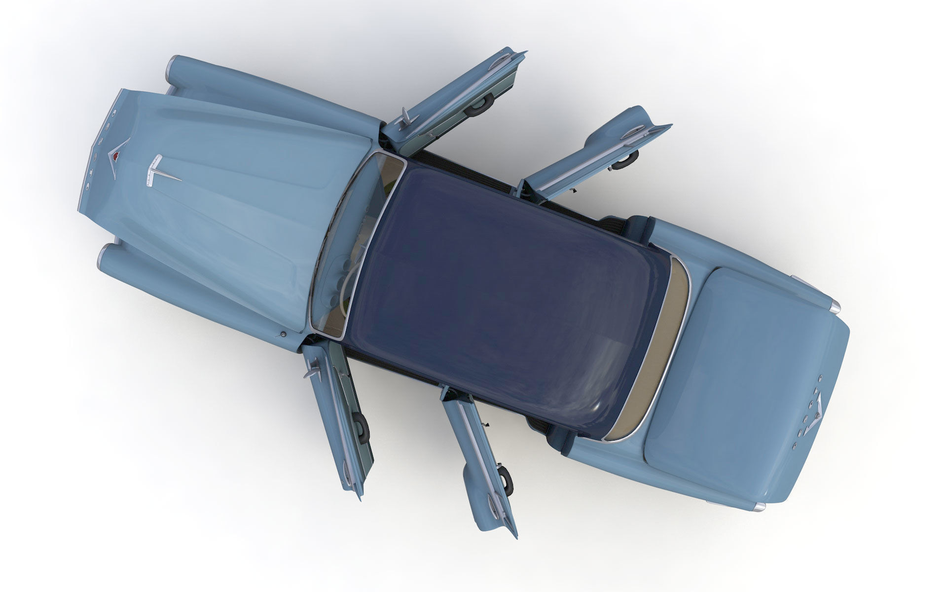 Desoto Firedome Sedan 1953 3D model_10