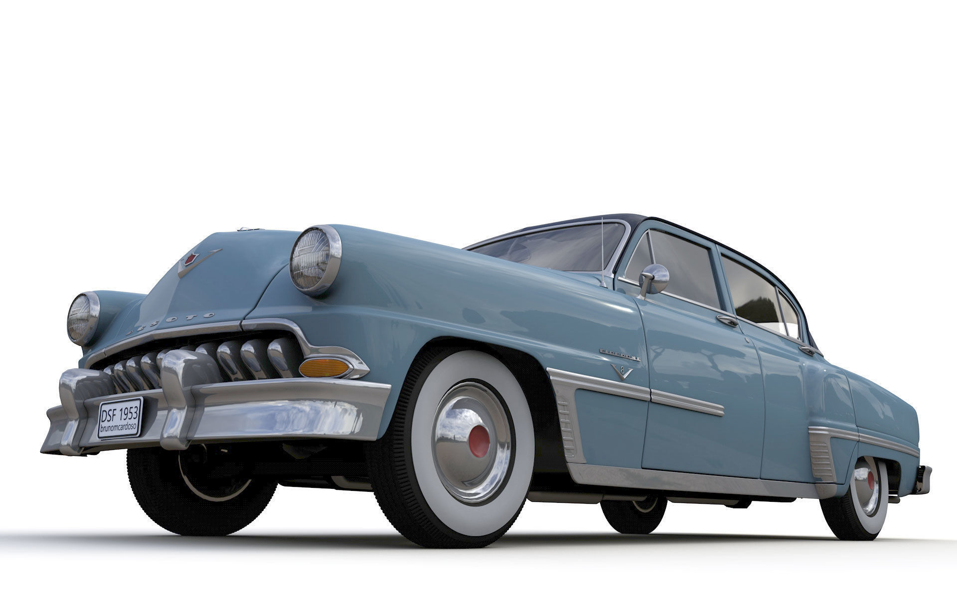 Desoto Firedome Sedan 1953 3D model_6