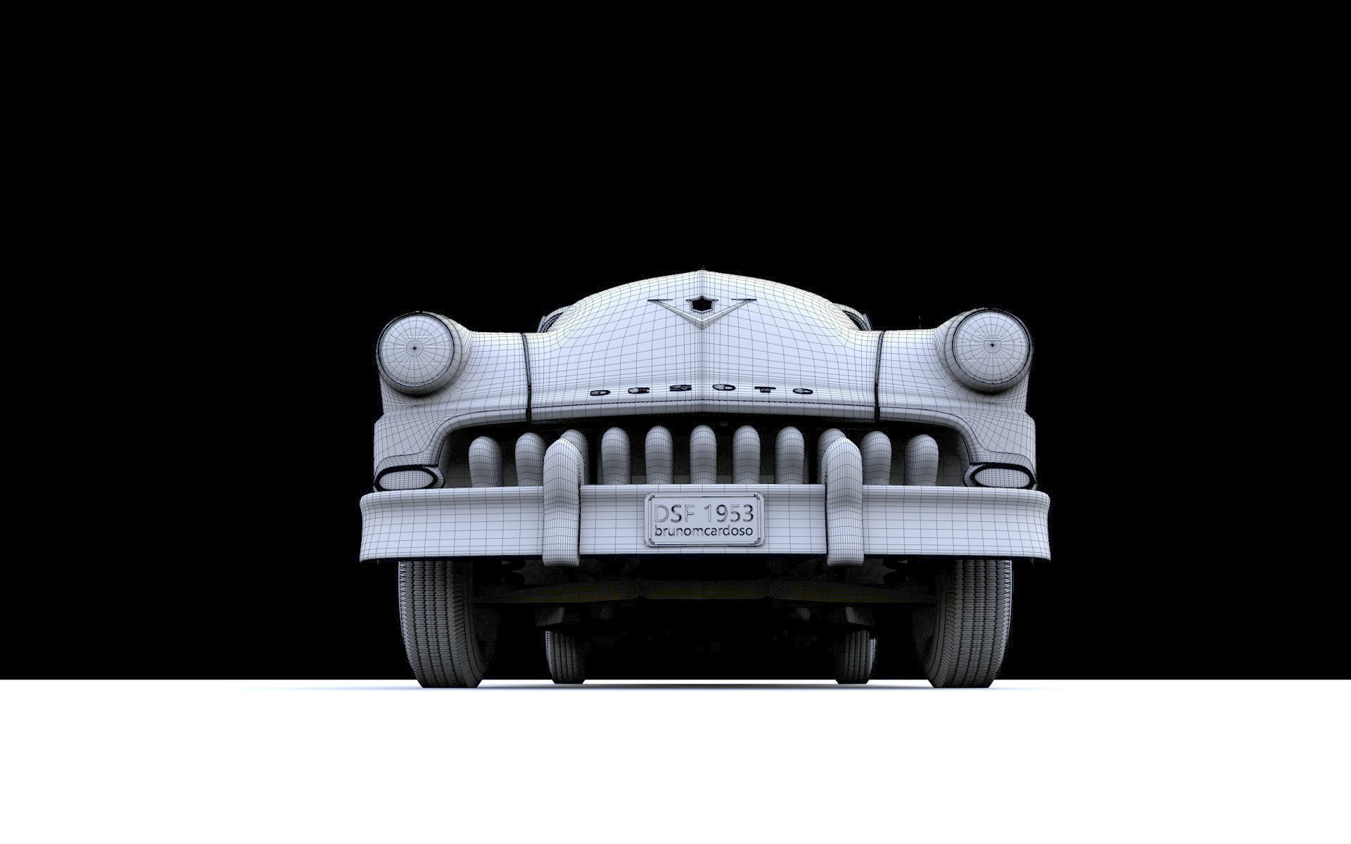 Desoto Firedome Sedan 1953 3D model_16