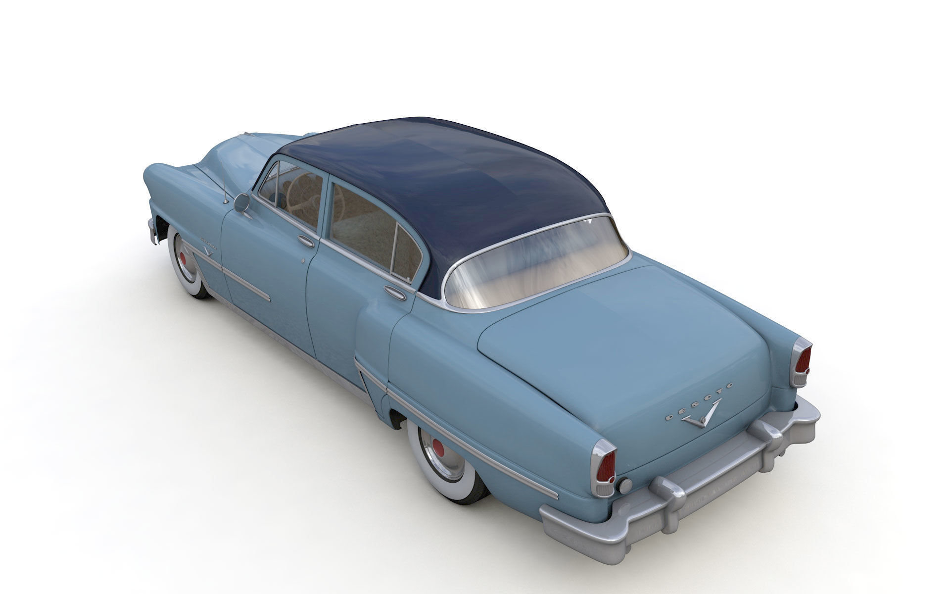 Desoto Firedome Sedan 1953 3D model_11