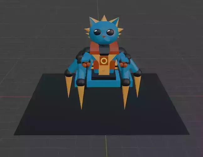 SpiderCat Robot 3D model