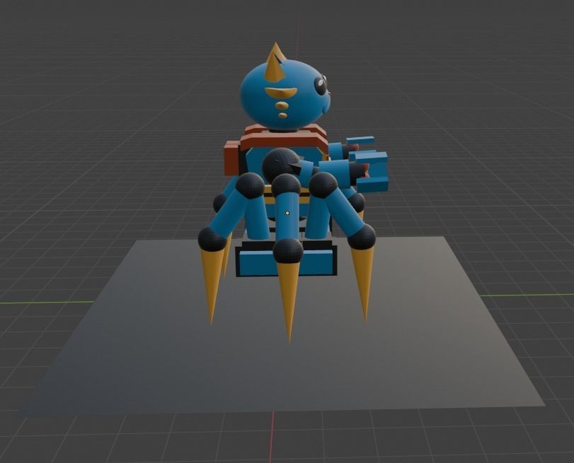 SpiderCat Robot 3D model_1