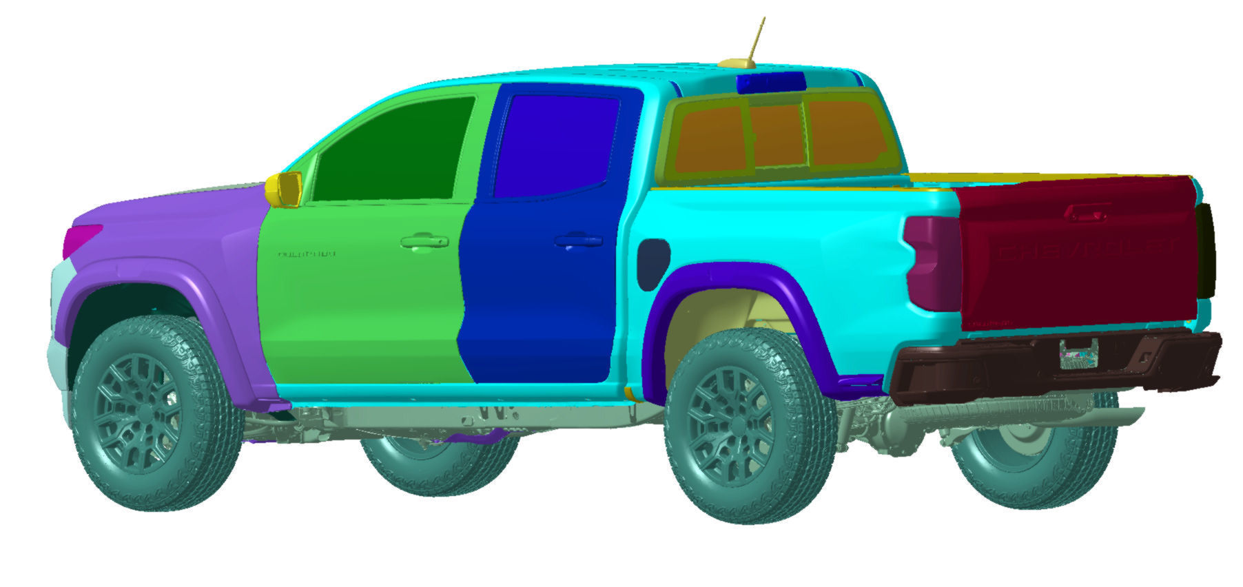 Chevrolet Colorado 4WD 2023 Vehicle 3d scan model 3D model_5