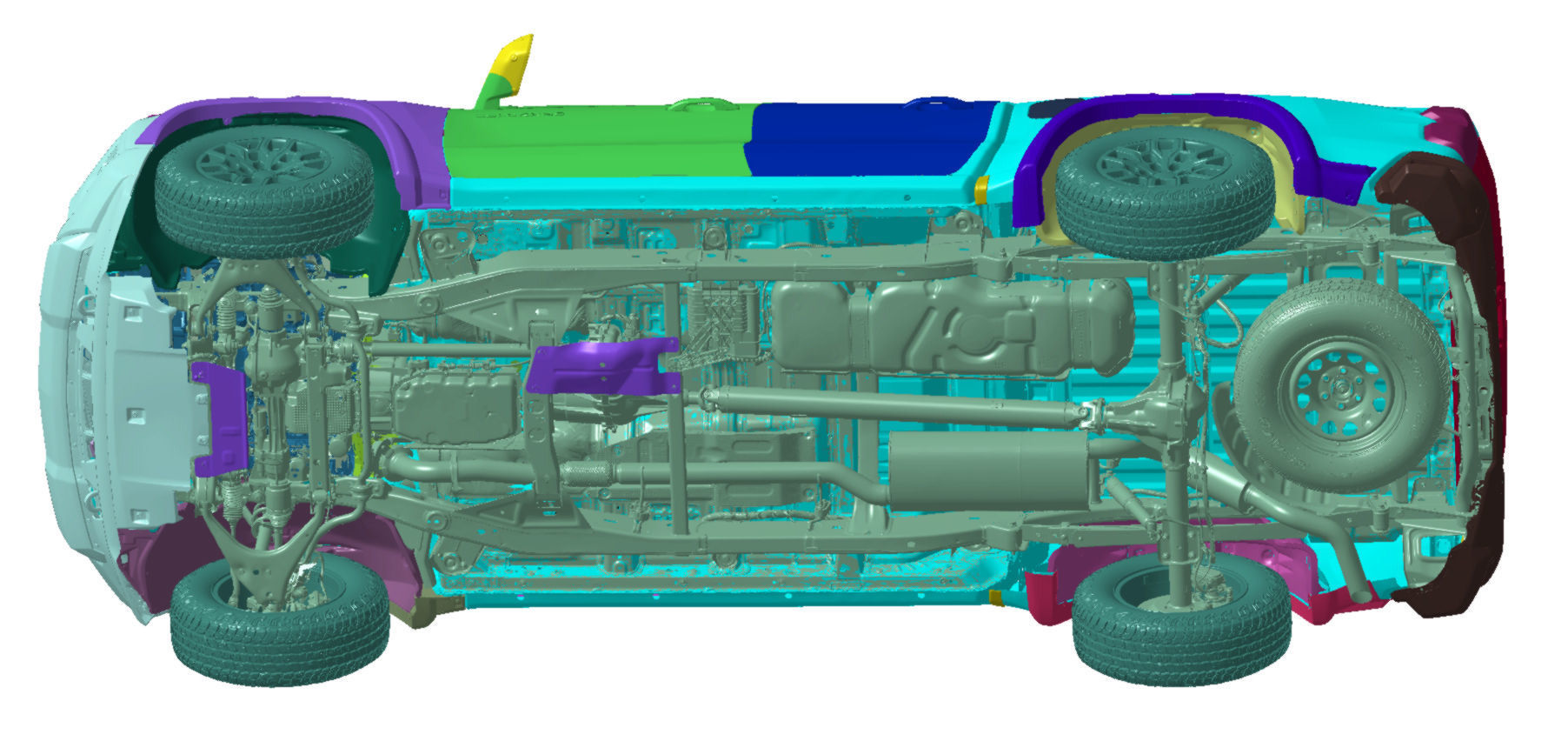 Chevrolet Colorado 4WD 2023 Vehicle 3d scan model 3D model_4