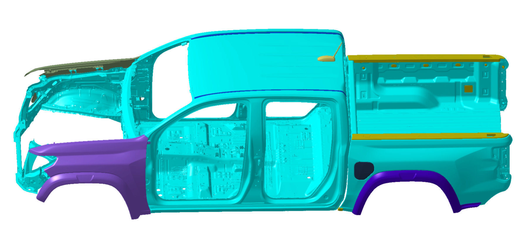 Chevrolet Colorado 4WD 2023 Vehicle 3d scan model 3D model_7