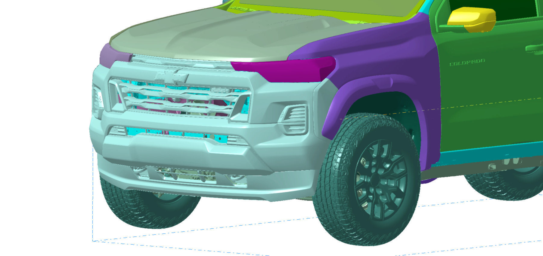 Chevrolet Colorado 4WD 2023 Vehicle 3d scan model 3D model_6