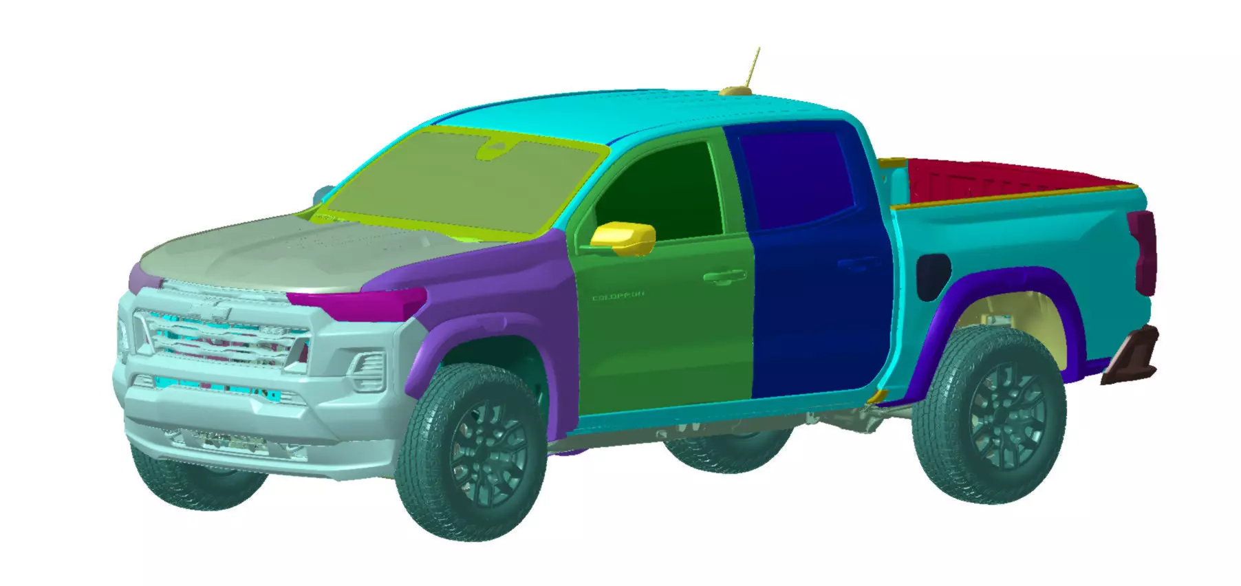 Chevrolet Colorado 4WD 2023 Vehicle 3d scan model 3D model_0