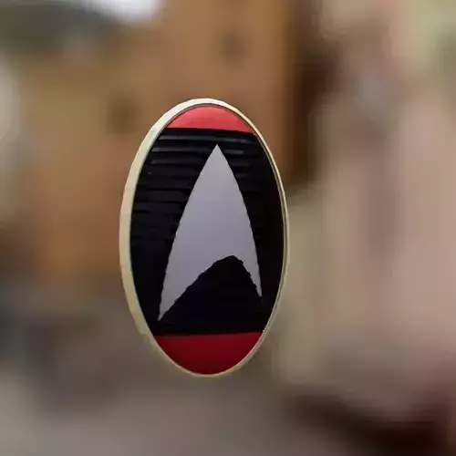 Star Trek combadge design 3D print model