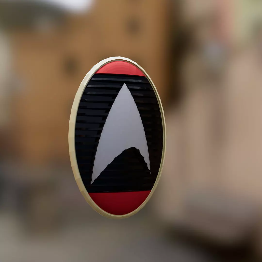 Star Trek combadge design 3D print model_0