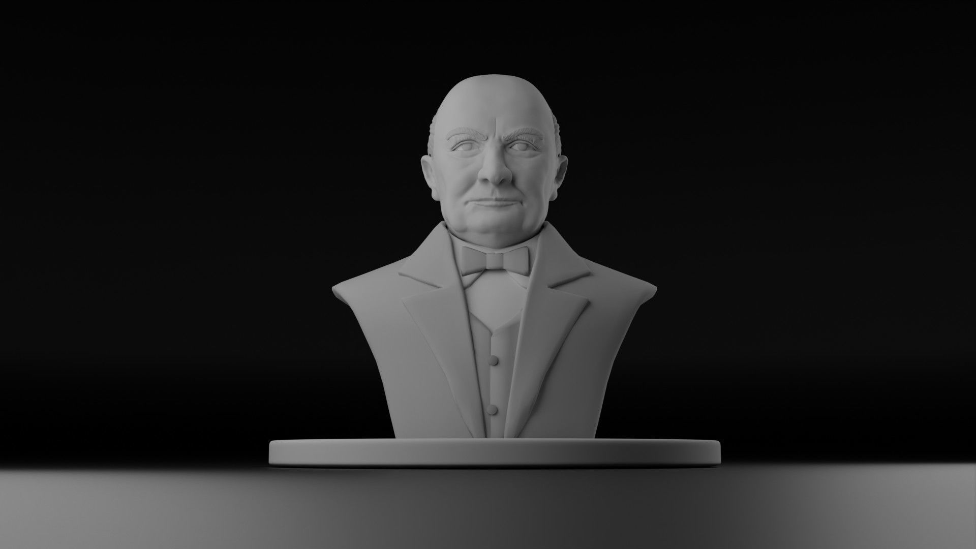 Winston Churchill 3D model_17