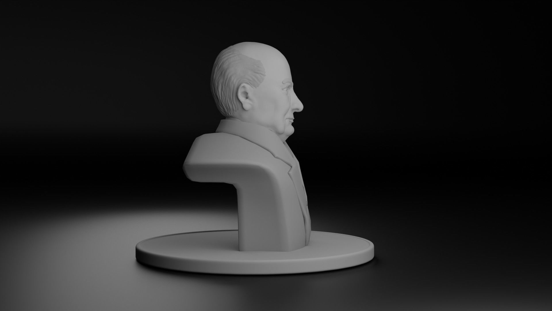 Winston Churchill 3D model_5