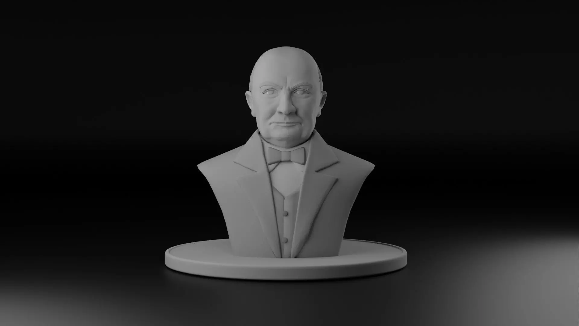 Winston Churchill 3D model_0