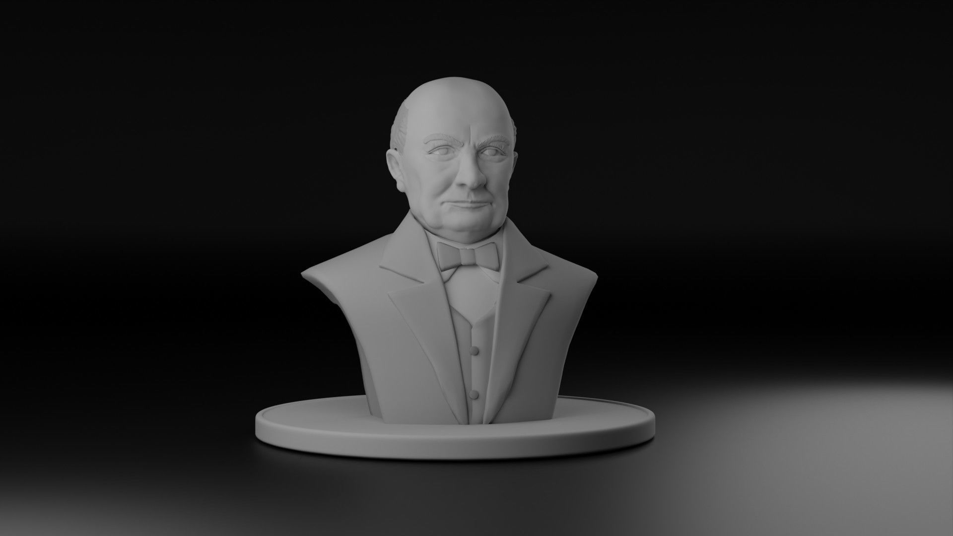 Winston Churchill 3D model_1